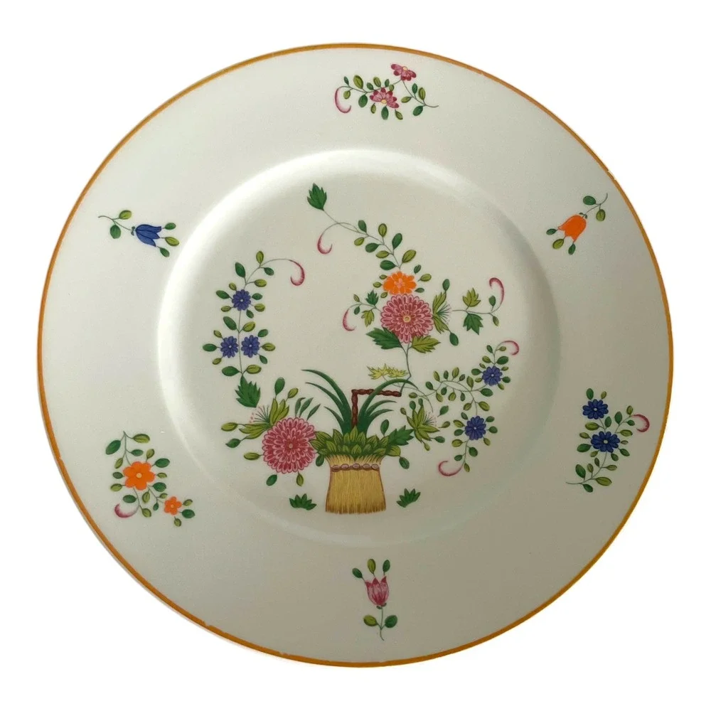 Ceralene Raynaud Limoges Panier Chinois Chinese Basket Celadon Dinner Plate